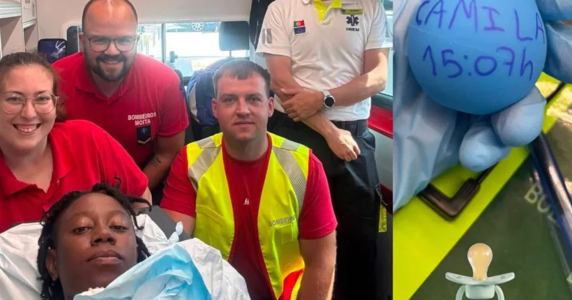 Chama-se Camila e nasceu numa ambulância dos Bombeiros da Moita