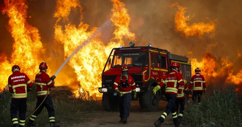 Perigo máximo de incêndios em oito concelhos do país