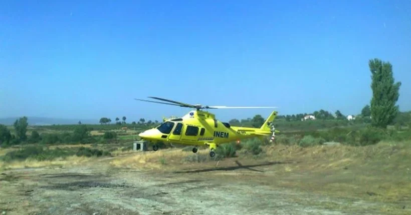 Transportado de helicóptero por ferimentos graves após queda em rocha nas Caldas da Rainha