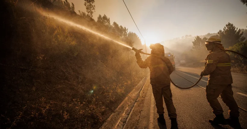 Fogo em Santa Marta de Penaguião tem 133 operacionais no terreno