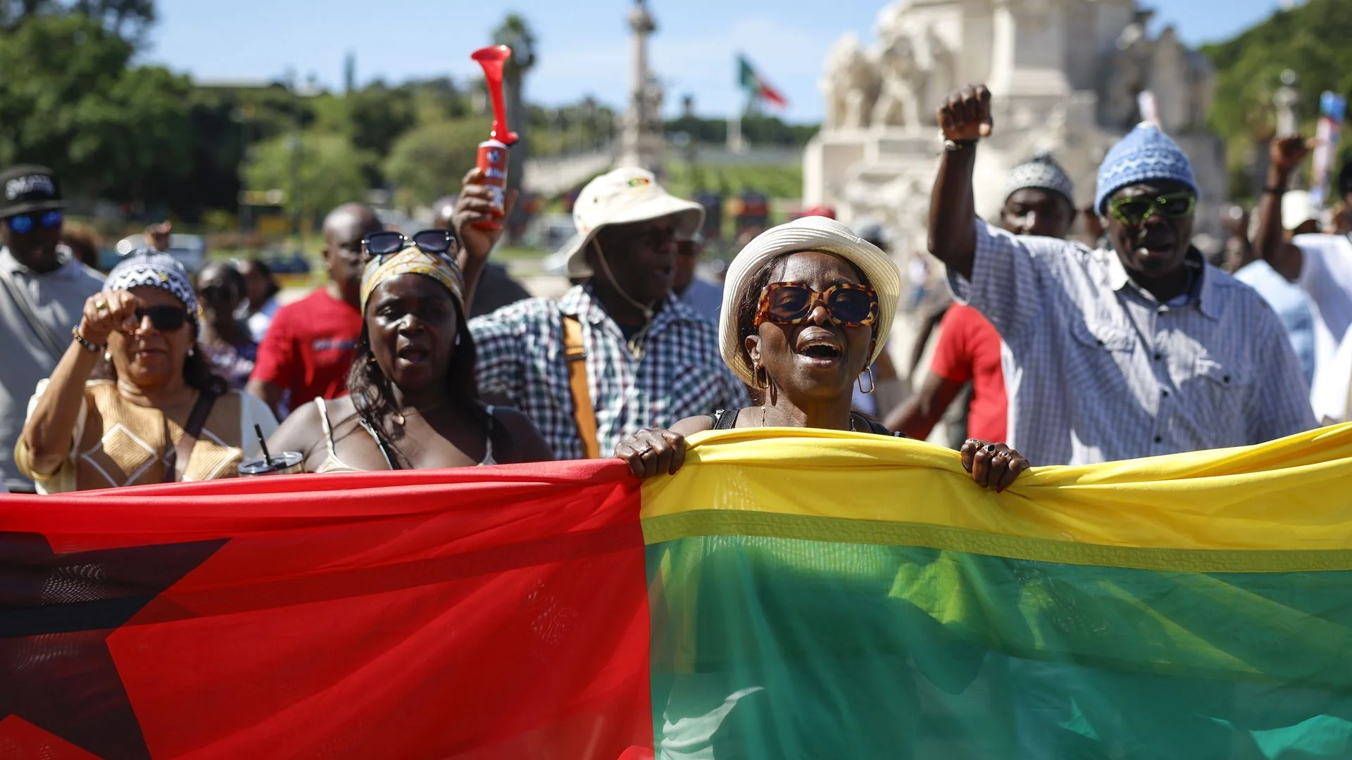 "Queremos uma Guiné livre": dezenas protestam em Lisboa contra "referendo golpista"