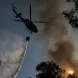 Onze meios aéreos combatem incêndio em Penacova